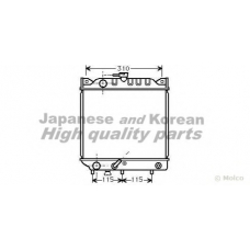 K453-03 ASHUKI Радиатор, охлаждение двигателя