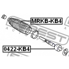 0422-KB4 FEBEST Осевой шарнир, рулевая тяга