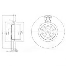 BG3497 DELPHI Тормозной диск