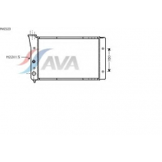 VW2123 AVA Радиатор, охлаждение двигателя