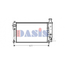 161290N AKS DASIS Радиатор, охлаждение двигателя