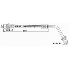 FBH6176 FIRST LINE Тормозной шланг