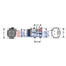 850259N AKS DASIS Компрессор, кондиционер