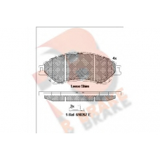 RB2175 R BRAKE Комплект тормозных колодок, дисковый тормоз