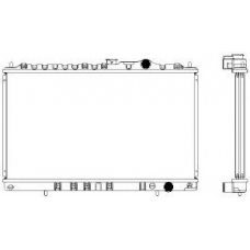 1321-0244 SAKURA  Automotive Радиатор, охлаждение двигателя