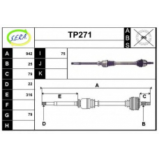 TP271 SERA Приводной вал