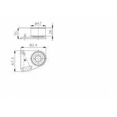 TKR 9839 TIMKEN Натяжной ролик, поликлиновой  ремень