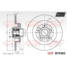 875362.6065 MAXTECH Тормозной диск