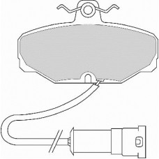 FD2407A NECTO Комплект тормозных колодок, дисковый тормоз