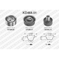 KD468.01 SNR Комплект ремня грм