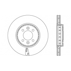 BDA2653.20 OPEN PARTS Тормозной диск