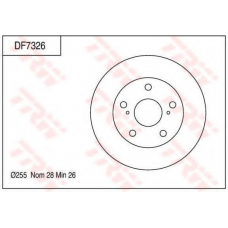 DF7326 TRW Тормозной диск