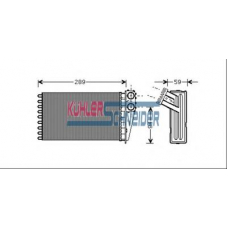 0790131 KUHLER SCHNEIDER Теплообменник, отопление салона