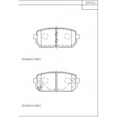 KD9760 ASIMCO Комплект тормозных колодок, дисковый тормоз