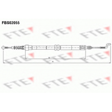 FBS02055 FTE Трос, стояночная тормозная система