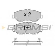 BP3117 BREMSI Комплект тормозных колодок, дисковый тормоз