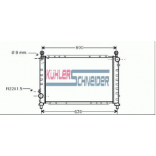 1000091 KUHLER SCHNEIDER Радиатор, охлаждение двигател