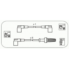 VL16 JANMOR Комплект проводов зажигания