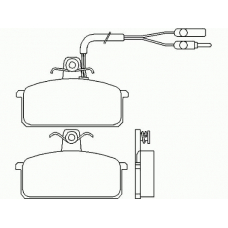 P 23 019 BREMBO Комплект тормозных колодок, дисковый тормоз