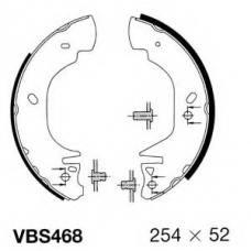 VBS468 MOTAQUIP Комплект тормозных колодок