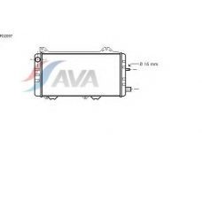 FD2097 AVA Радиатор, охлаждение двигателя