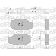 822-037-1 CIFAM Комплект тормозных колодок, дисковый тормоз