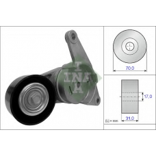 534 0386 10 INA Натяжитель ремня, клиновой зубча