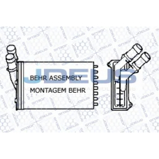 207B05 JDEUS Теплообменник, отопление салона