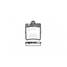 P6093.00 WOKING Комплект тормозных колодок, дисковый тормоз