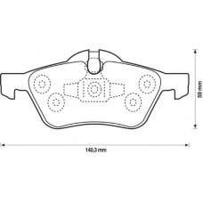 571992B BENDIX Комплект тормозных колодок, дисковый тормоз