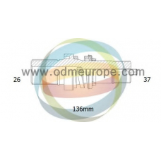 16-210010 ODM-MULTIPARTS Полуосевой вал, дифференциал