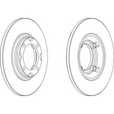 DDF536 FERODO Тормозной диск