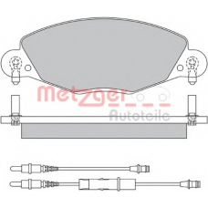 1170437 METZGER Комплект тормозных колодок, дисковый тормоз
