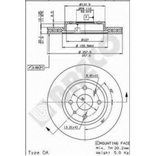 BS 8164 BRECO Тормозной диск