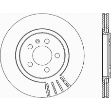 BDA1587.20 OPEN PARTS Тормозной диск