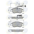 CBP11785 COMLINE Комплект тормозных колодок, дисковый тормоз