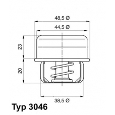 3046.87 WAHLER Термостат peug. 104 -79