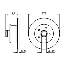 0 986 478 136 BOSCH Тормозной диск