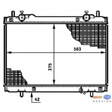 8MK 376 720-771 HELLA Радиатор, охлаждение двигателя