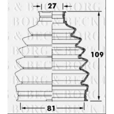 BCB6009 BORG & BECK Пыльник, приводной вал