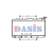 070520N AKS DASIS Радиатор, охлаждение двигателя