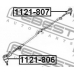 1121-806 FEBEST Наконечник поперечной рулевой тяги