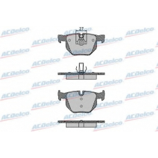 AC860281D AC Delco Комплект тормозных колодок, дисковый тормоз