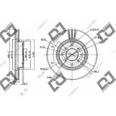 BD2044 DJ PARTS Тормозной диск