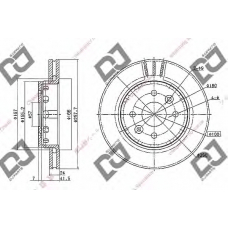 BD2192 DJ PARTS Тормозной диск