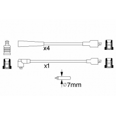 0 986 357 138 BOSCH Комплект проводов зажигания