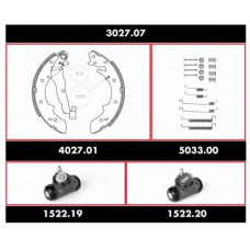 SPK 3027.07 ROADHOUSE Комплект тормозов, барабанный тормозной механизм