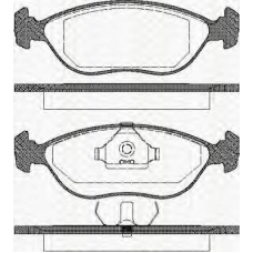 8110 27001 TRISCAN Комплект тормозных колодок, дисковый тормоз