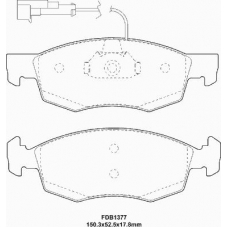 FD6907A NECTO Комплект тормозных колодок, дисковый тормоз