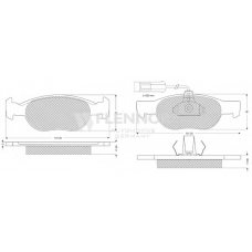 FB210293 FLENNOR Комплект тормозных колодок, дисковый тормоз